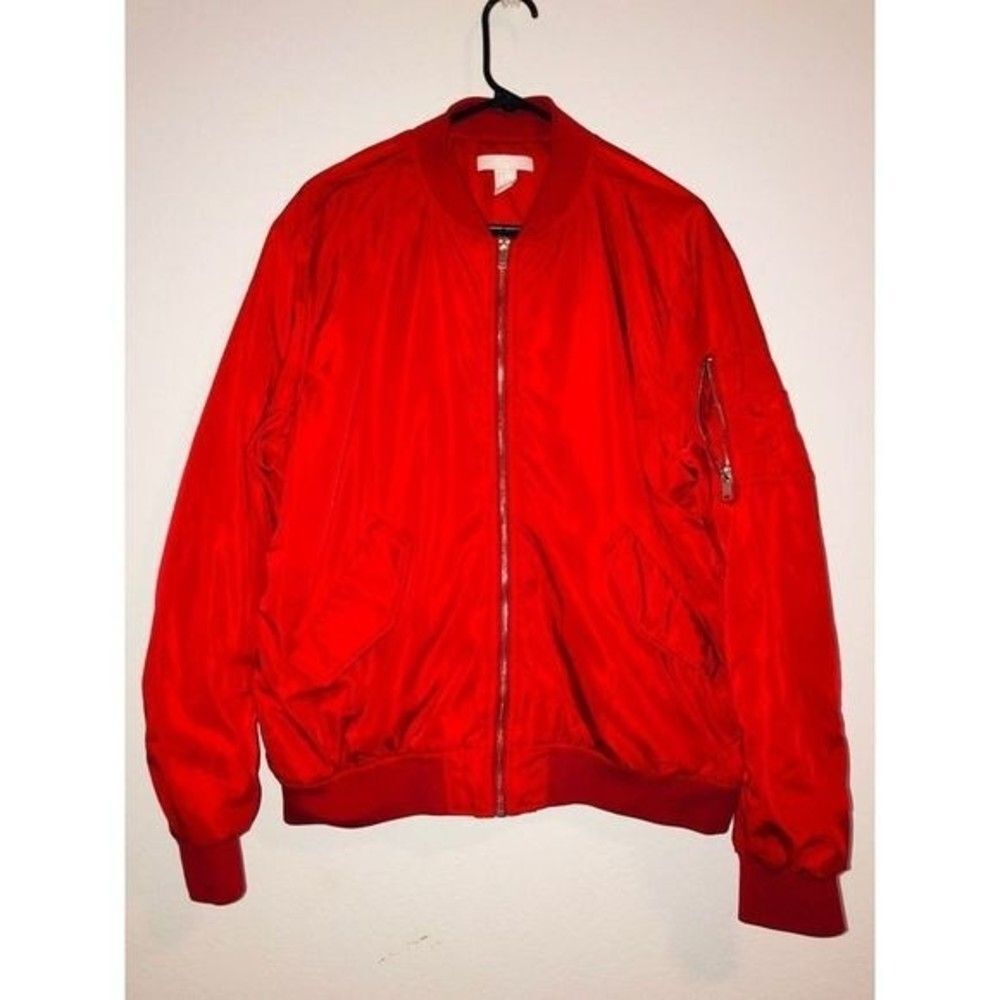 H&M vintage Cherry red retro women's Jacket size 14